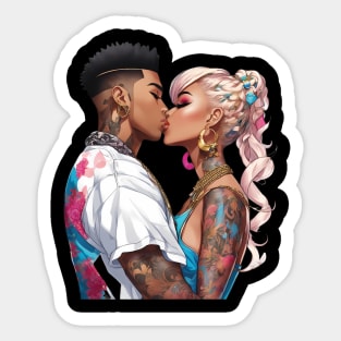 Kissing Love Sticker